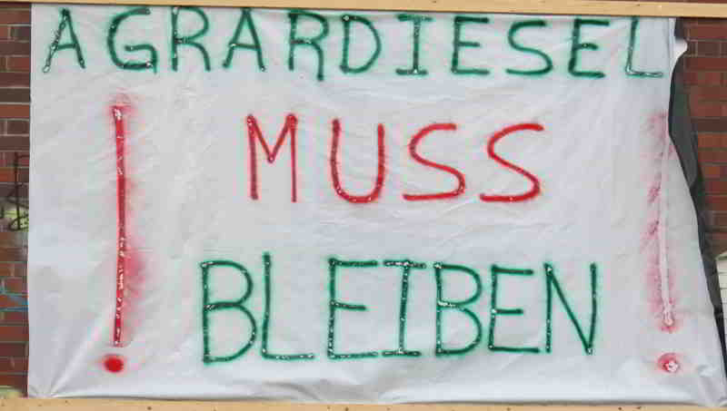 Protest der Landwirte: Agrardiesel muß bleiben 30.01.2024