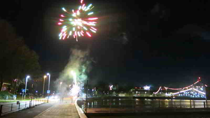 Sylvester 2025 in Kiel im Bereich Gorch Fock