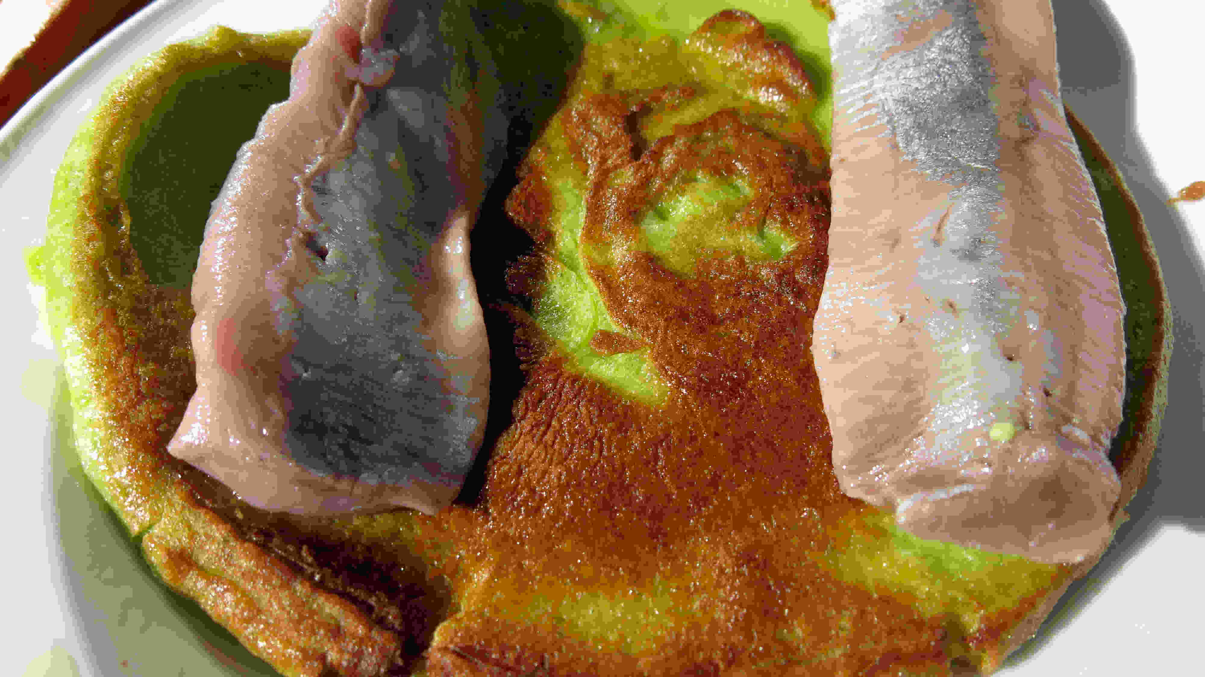 07.04.2026: Bärlauchpfannkuchen mit selbst gekauften Matjesfilets