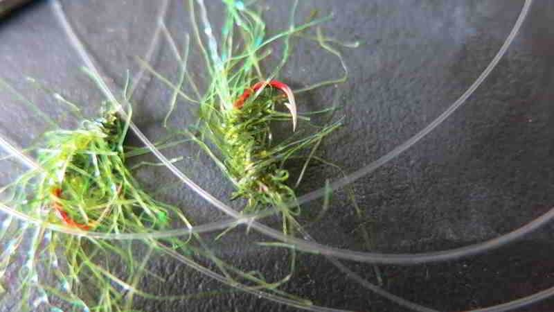 Zweier Heringsvorfach von "Petermänchen". Er nennt es: Der Hulk