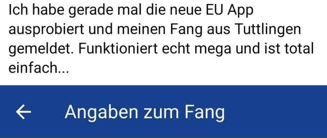 &copy; Michel Start des Tests der RecFishing App