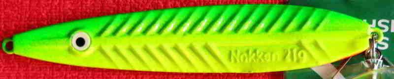 Kinetic Nakken grün / gelb in 21g Vorderseite