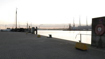 Sartorikai Kiel Heringssaion April 2016 früh morgens Blick nach Norden
